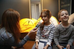 Z dziećmi rozmawiała dziennikarka Anna Roży z Radia Kielce / Radio Kielce