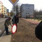 Ulica Polna w Ostrowcu ponownie przejezdna. Olbrzymią dziurę w jezdni udało się zasypać / Teresa Czajkowska / Radio Kielce