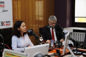 Studio Polityczne RK - prowadząca Małgorzata Pirosz i poseł Andrzej Bętkowski / Stanisław Blinstrub / Radio Kielce