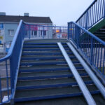 Zakończenie remontu kładki dla pieszych przy ul. Mielczarskiego. / Stanisław Blinstrub / Radio Kielce