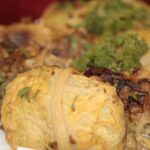 XI Święto Kultury i Tradycji w Bielinach. III miejsce w konkursie potraw - kulebiak z kapustą i grzybami - Kamila Grzegolec. / Krzysztof Żołądek / Radio Kielce