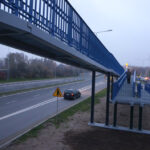 Zakończenie remontu kładki dla pieszych przy ul. Mielczarskiego. / Stanisław Blinstrub / Radio Kielce