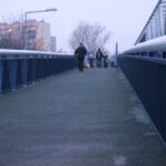 Zakończenie remontu kładki dla pieszych przy ul. Mielczarskiego. / Stanisław Blinstrub / Radio Kielce