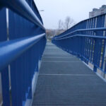 Zakończenie remontu kładki dla pieszych przy ul. Mielczarskiego. / Stanisław Blinstrub / Radio Kielce