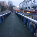 Zakończenie remontu kładki dla pieszych przy ul. Mielczarskiego. / Stanisław Blinstrub / Radio Kielce