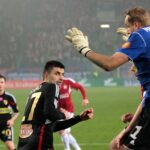 Fragment meczu Wisła Kraków - Korona Kielce / Krzysztof Żołądek / Radio Kielce