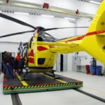 Wizyta w bazie śmigłowcowej służby ratownictwa medycznego Lotniczego Pogotowia Ratunkowego / Stanisław Blinstrub / Radio Kielce