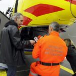 Wizyta w bazie śmigłowcowej służby ratownictwa medycznego Lotniczego Pogotowia Ratunkowego / Stanisław Blinstrub / Radio Kielce
