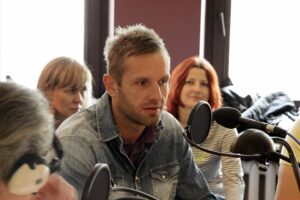 Dzień Dobry Dzieci odwiedzili piłkarze ręczni Vive Targów Kielce Grzegorz Tkaczyk i Michał Jurecki / Stanisław Blinstrub / Radio Kielce