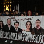 Marsz Niepodległości przeszedł ulicami Kielc. Zorganizował go Ruch Narodowy Świętokrzyskie / Kamil Król / Radio Kielce