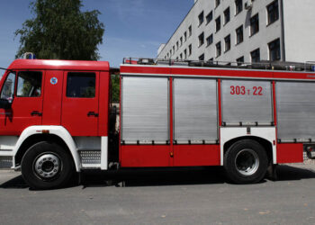 Wóz strażacki / Radio Kielce