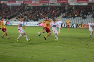 Fragment meczu Korona Kielce - Widzew Łódź / Krzysztof Żołądek / Radio Kielce