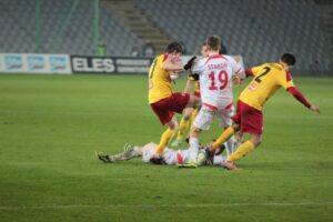 Fragment meczu Korona Kielce - Widzew Łódź / Krzysztof Żołądek / Radio Kielce