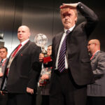 Konferencja "Bezpieczny Stadion" z udziałem Zbigniewa Bońka, prezesa PZPN. / Wojciech Habdas / Radio Kielce