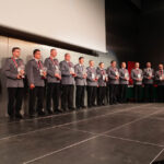 Konferencja "Bezpieczny Stadion". Gala Fair Play, podczas której wręczone zostały prestiżowe statuetki za pracę na rzecz poprawy bezpieczeństwa na stadionach piłkarskich. / Wojciech Habdas / Radio Kielce