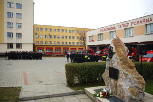 Obchody Święta Niepodległości w Wojewódzkiej Komendzie Straży Pożarnej w Kielcach. / Paweł Klepka / Radio Kielce