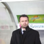 Trener gości Rafał Pawlak / Kamil Król / Radio Kielce