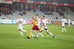 Fragment meczu Korona Kielce - Widzew Łódź / Radio Kielce