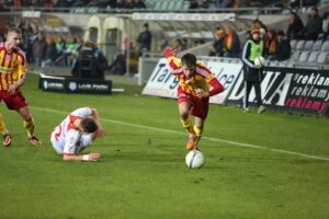 Fragment meczu Korona Kielce - Widzew Łódź / Kamil Król / Radio Kielce