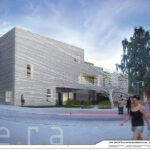 Wizualizacja koncepcji  przebudowy dawnej siedziby Biura Wystaw Artystycznych przy ul. Leśnej w Kielcach. / www.teragroup.pl