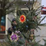 Choinki kieleckich gimnazjów na Placu Artystów / Piotr Michalski / Radio Kielce