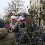 Choinki kieleckich gimnazjów na Placu Artystów / Piotr Michalski / Radio Kielce
