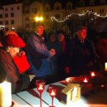 Wigilijne spotkanie na ostrowieckim Rynku / Teresa Czajkowska / Radio Kielce