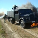 Ciężki transportowy Opel Blitz z kolekcji mieszkańca Końskich Adama Kwiela. / arch. prywatne