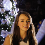 6 grudnia nagrywaliśmy materiał do klipu "Naszej pastorałki". Wokalistka z DK "Zameczek" Klaudia Hendel / WB / Radio Kielce