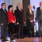 Świętokrzyska Gala Jakości. Nagrody z okazji XV-lecia istnienia Konkursu Świętokrzyska Nagroda Jakości otrzymali: Jan Rutkowski, Ryszard Wierzbicki, Marek Eberhardt, Barbara Mańko, Joanna Piotrowska / Wojciech Habdas / Radio Kielce