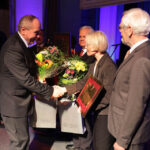 Świętokrzyska Gala Jakości. Nagrody z okazji XV-lecia istnienia Konkursu Świętokrzyska Nagroda Jakości otrzymali: Jan Rutkowski, Ryszard Wierzbicki, Marek Eberhardt, Barbara Mańko, Joanna Piotrowska / Wojciech Habdas / Radio Kielce