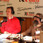 Studio Aktualności Dnia i Paweł Solarz z Marcinem Przemirskim / Wojciech Habdas / Radio Kielce