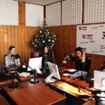 Agnieszka Migoń, inicjatorka powstania Stowarzyszenia Świętokrzyski Fundusz Lokalny, Jolanta Mindewicz, prezes Stowarzyszenia Świętokrzyski Fundusz Lokalny, Sylwia Grelec, wiceprezes tego Stowarzyszenia / Wojciech Habdas / Radio Kielce