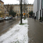 Przy ulicy Głowackiego i Żeromskiego, parkujące na poboczu samochody niszczą trawniki. / Paweł Klepka / Radio Kielce