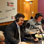 Ostateczna licytacja choinki mieszkańców Daleszyc burmistrz Daleszyc Wojciech Furmanek / Stanisław Blinstrub / Radio Kielce