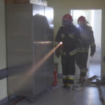 4.12.2013 Ćwiczenia Straży Pożarnej na SORze w Szpitalu Wojewódzkim / Wojciech Habdas / Radio Kielce