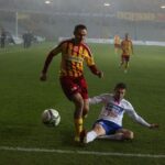 Fragment meczu Korona Kielce - Podbeskidzie Bielsko-Biała / Kamil Król / Radio Kielce