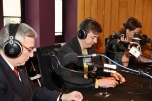 Studio Polityczne Radia Kielce - posłowie Andrzej Bętkowski, Sławomir Kopyciński, Marzena Okła Drewnowicz / Stanisław Blinstrub / Radio Kielce