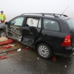 Karambol na drodze krajowej nr 7 / Piotr Michalski / Radio Kielce