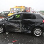 Karambol na drodze krajowej nr 7 / Piotr Michalski / Radio Kielce