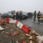 Karambol na drodze krajowej nr 7 / Piotr Michalski / Radio Kielce