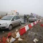 Karambol na drodze krajowej nr 7 / Piotr Michalski / Radio Kielce