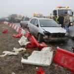 Karambol na drodze krajowej nr 7 / Piotr Michalski / Radio Kielce