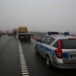 Karambol na drodze krajowej nr 7 / Piotr Michalski / Radio Kielce