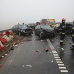 Karambol na drodze krajowej nr 7 / Piotr Michalski / Radio Kielce