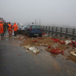 Karambol na drodze krajowej nr 7 / Piotr Michalski / Radio Kielce