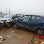 Karambol na drodze krajowej nr 7 / Piotr Michalski / Radio Kielce