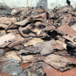 Pożar w budynku Kielczanki przy ulicy Górnej / Wojciech Habdas / Radio Kielce