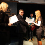 W DŚT odbył się finał akcji Choinka pod choinkę 2013. Młodzież odebrała stypendia z rąk Jarosława Kusto, prezesa Radia Kielce, i Joanny Gergont-Woś, redaktor naczelnej. / Wojciech Habdas / Radio Kielce