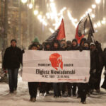 Około 20 osób z Narodowego Odrodzenia Polski demonstrowało w centrum Kielc. / Wojciech Habdas / Radio Kielce